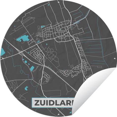 Tuincirkel Kaart Zuidlaren Plattegrond Stadskaart X Cm