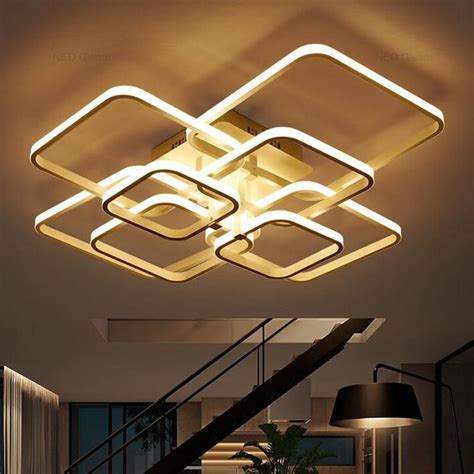 Rectangle Acrylic Aluminum Modern Led Ceiling Lights Ceiling Lights