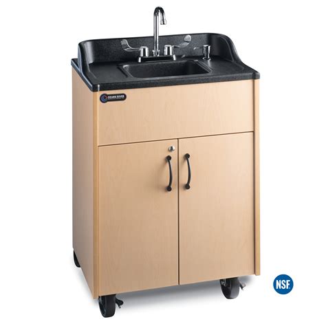 Ozark River Holdings LLC Portable Sink Hot Cold ABS Countertop Basin Model Premier Maple