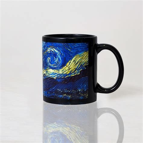 11 oz Starry Night Black Mug