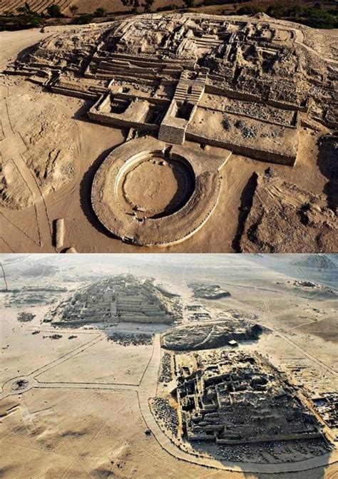 The Sacred City Of Caral In Peru At Almost 5000 Years Old Its The