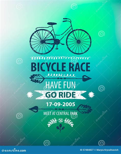 Vector Bicycle Poster Bike Race Banner 57484827