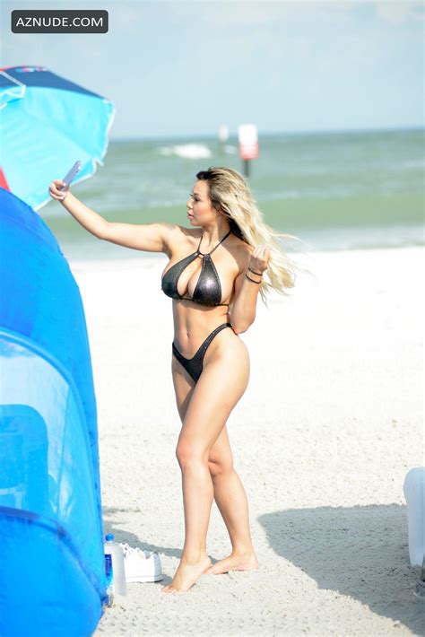 Bella Bunnie At The Beach In Her Sexy Two Piece Bikini In Malibu AZNude