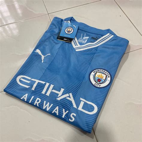 MANCHESTER CITY HOME KIT 23/24, Men's Fashion, Activewear on Carousell