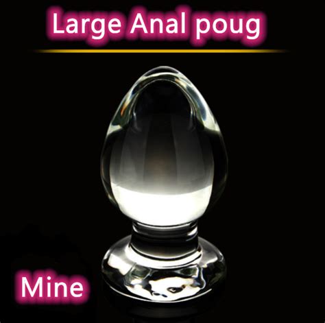 Buy Large Crystal Butt Plug Vagina Ball Pyrex Glass Anal Beads Dildo