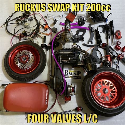 Ruckus Gy6 Swap Kit 200cc Four Valves Water Cooling By Bwsp