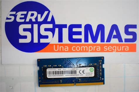 Compra Segura Memoria RAM RAMAXEL DDR4 8GB 2400MHz 1Rx8 260 Pines