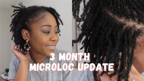 Month Diy Microlocs Update Loc Update Hair Product Update Youtube