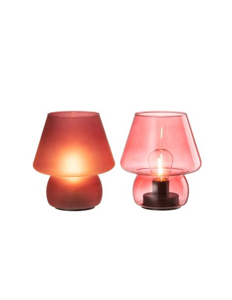 Lampes En Verre Framboise La Madeleine Deco