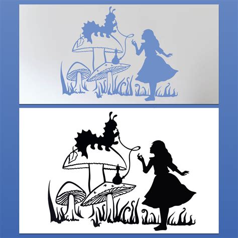 Alice In Wonderland Silhouettes Templates