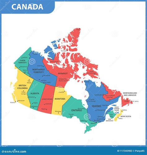 Canada Map With Capitals