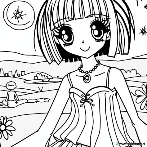 Coloriages De Manga Coloriages Gratuits Pour Enfants Colorfun Fr