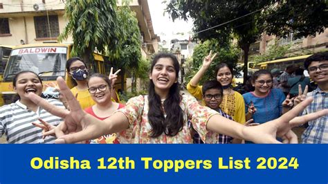 Chse Odisha Th Toppers List Check Odisha Board Class Arts