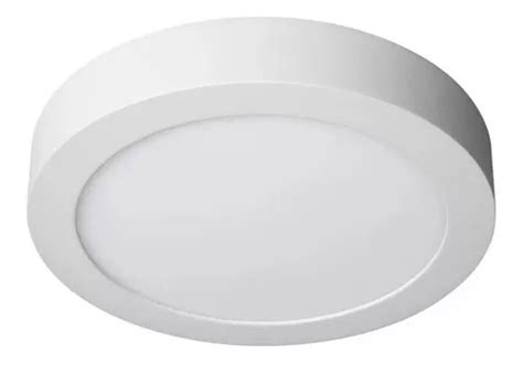 Panel Plafon Led Aplicar 24w Redondo Blanco Calido Ionlux