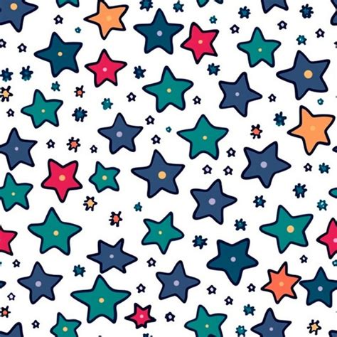 Premium AI Image | A pattern of stars on a white background.