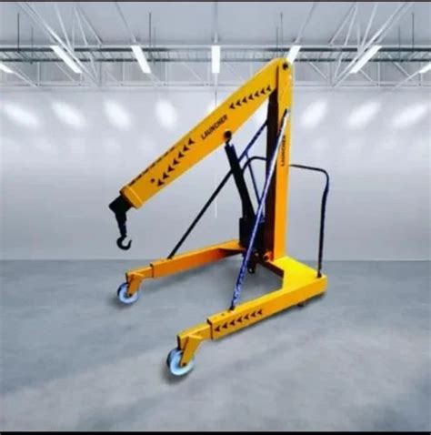 Yellow Base Colour Hydraulic Manual Jib Crane Capacity Upto Kgs