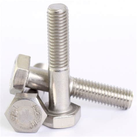 Bolt Base Mm M X A Stainless Steel Hex Head Part Threaded Bolts