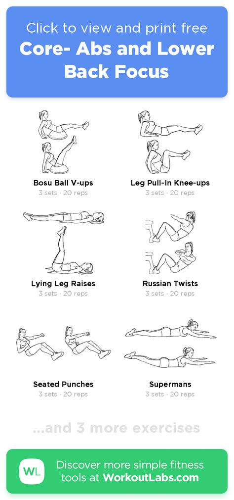 Core and Lower Back Workout