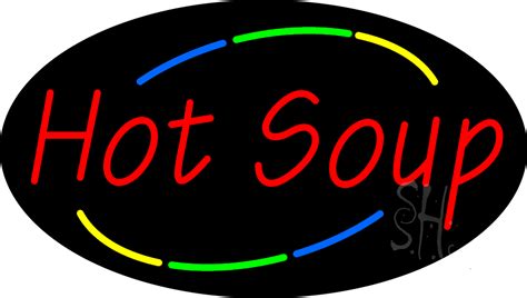 Multi Colored Hot Soup Animated Neon Sign Salad Soup Neon Signs Everything Neon
