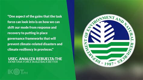 Denr Eyes More Climate Resiliency Projects — Ikotph