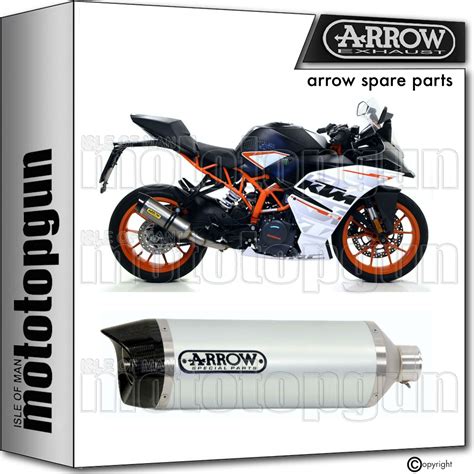 ARROW HOMOLOGATED EXHAUST THUNDER ALUMINIUM C KTM RC 390 2017 17 2018