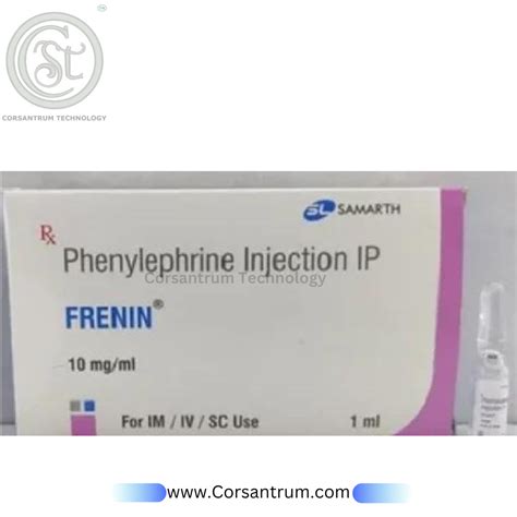 Frenin Mg Phenylephrine Injection Packaging Type Vial Packaging