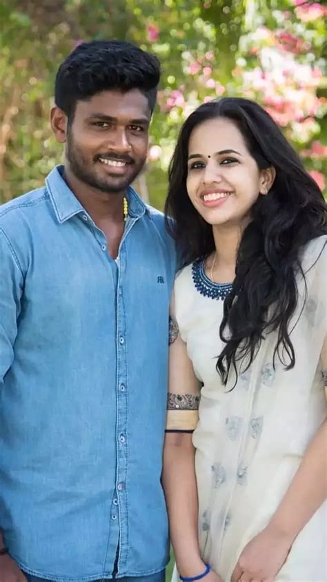 In Pics Sanju Samson S Wife Charulata Story Of Their College Romance