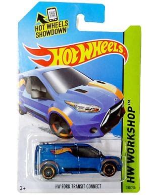 駿河屋 HW FORD TRANSIT CONNECT メタリックブルーオレンジ Hot Wheels HW