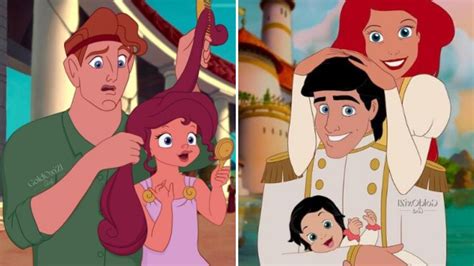 La artista Oksana Pashchenko dibujó a los príncipes de Disney como