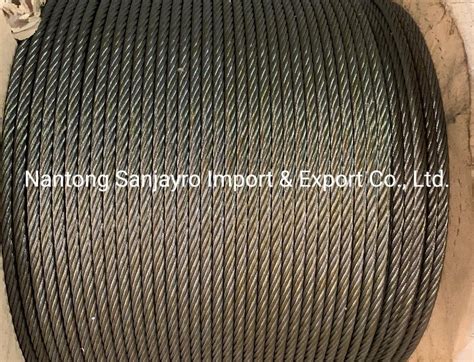 Juet Core Steel Wire Rope 8X19s Ungalvanized Elevator Rope On Lifting