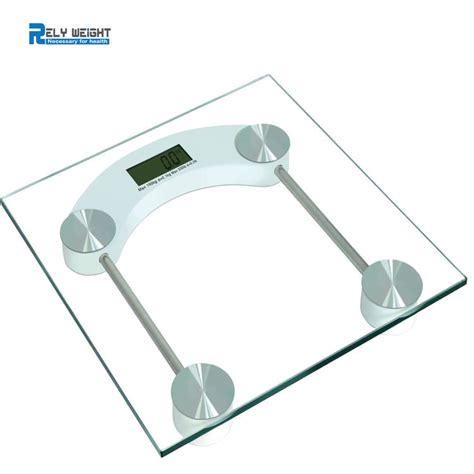 6mm Thickness Tempered Glass High Accuary Digital Bathroom Scale With