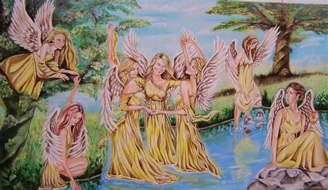 Dancing Angels Painting by Patrascanu Mihaela