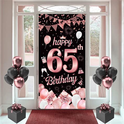 Buy 65th Birthday Banner, 65th Birthday Decorations, 65th Birthday ...