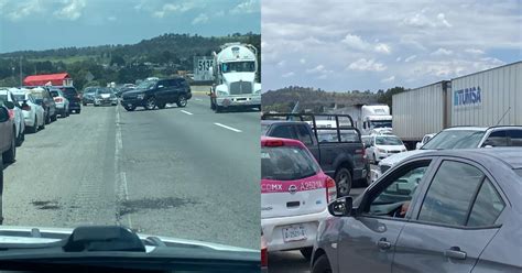 Hay Cierre En La Autopista México Puebla Manifestantes Bloquean Ambos Sentidos