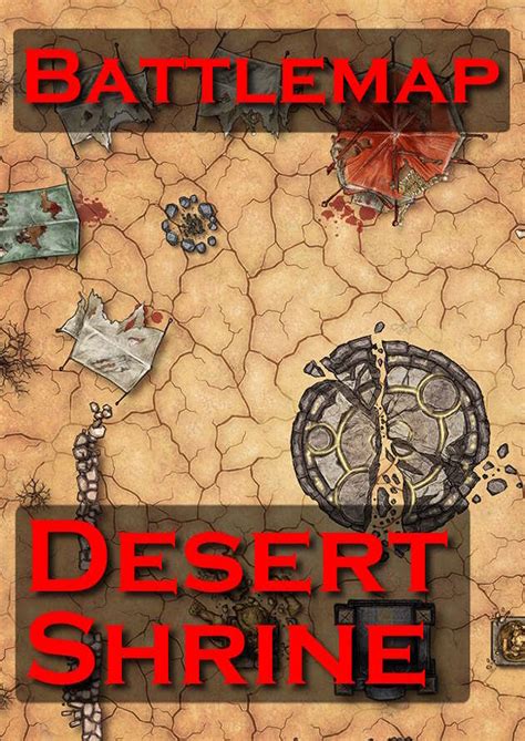 Battlemap Desert Shrine Danger Vault