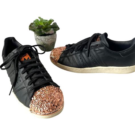 Adidas Superstar Metal Toe Sneakers Black Adidas Depop