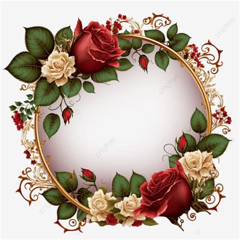 Beautifull Red Rose Flower Frame, Red Rose Flower Frame, Valetines Day ...