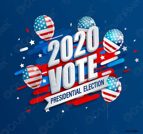 2020 USA presidential election dynamic banner - stock vector 1414069 ...