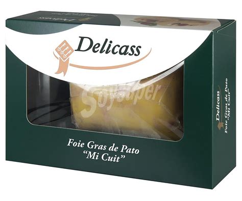 Delicass Foie Gras De Pato Entero Mi Cuit Delicass G