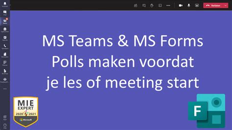 MS Forms Polls klaar zetten voor je MS Teams meeting! – Docent 24/7