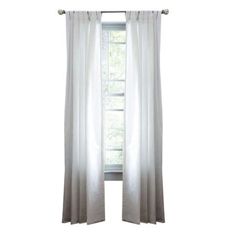 Martha Stewart Living Pure White Classic Cotton Tab Top Curtain 1622327