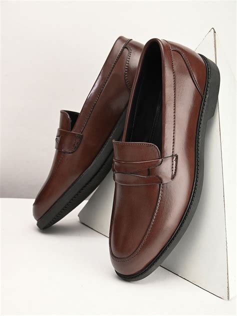 Fentacia Men Brown Solid Slipon Formal Shoes Fentacia Footwear