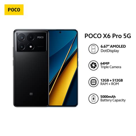 Poco X6 Pro 5G Dimensity 8300 Ultra Processor 8GB 12GB 256GB 512GB