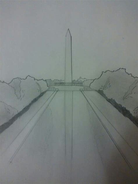 Drawing Of The Washington Monument