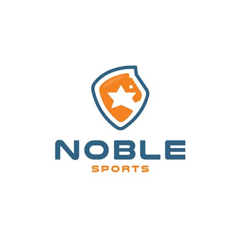 FOR SALE: Noble Sports Horse Star Shield Logo Design – Logo Cowboy