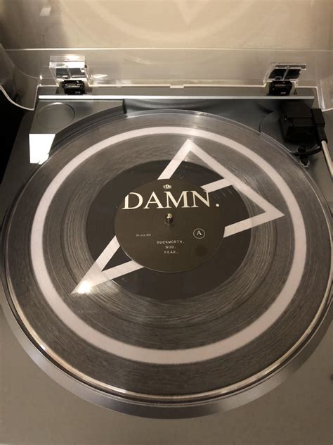 Damn Limited Edition Clear Vinylreverse Tracklist Rhiphopvinyl