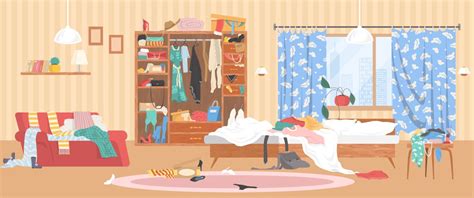 Cartoon Messy Room Vector Images Over 700