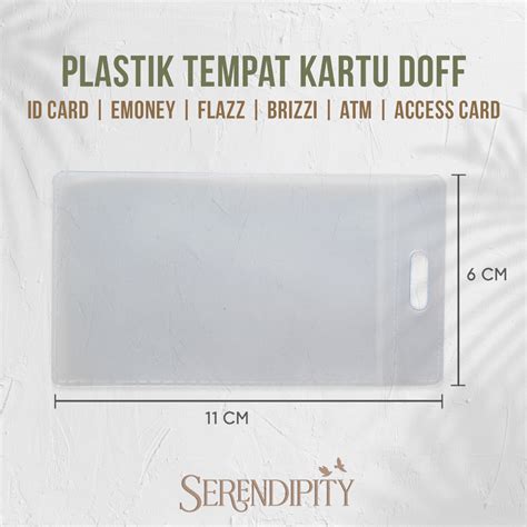 Jual Plastik Cover Kartu Tempat Id Card Emoney Pvc Flazz Brizzi Access