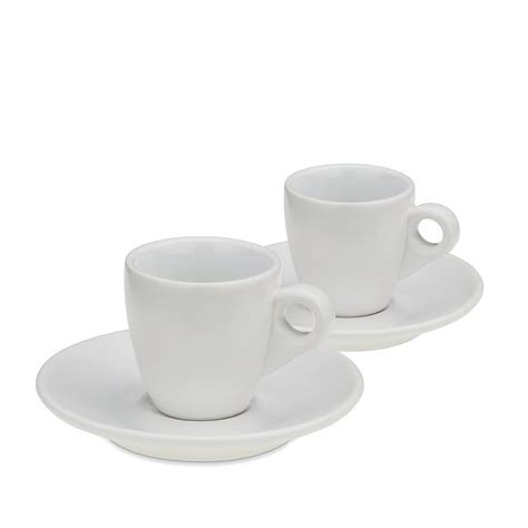 Filiżanki do espresso ze spodkami 2 szt ceramika 0 05 l śred 12 x