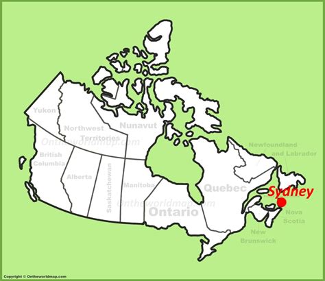 Sydney Map | Nova Scotia, Canada | Detailed Maps of Sydney